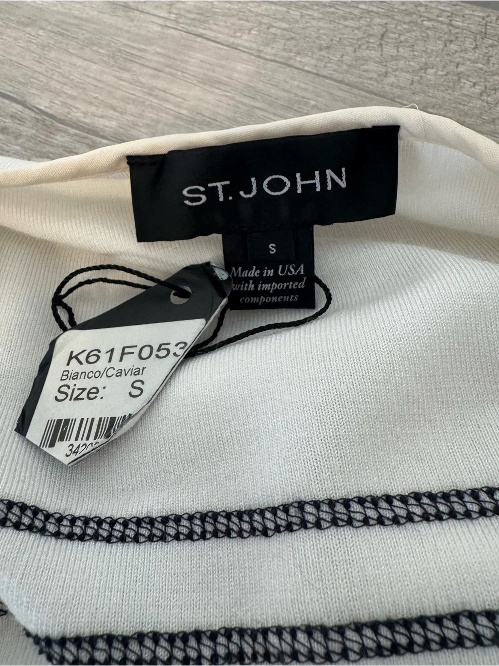 St. John Santana Knit Jacket Viscose Blend Open Front Cardigan NWT Small *Read*